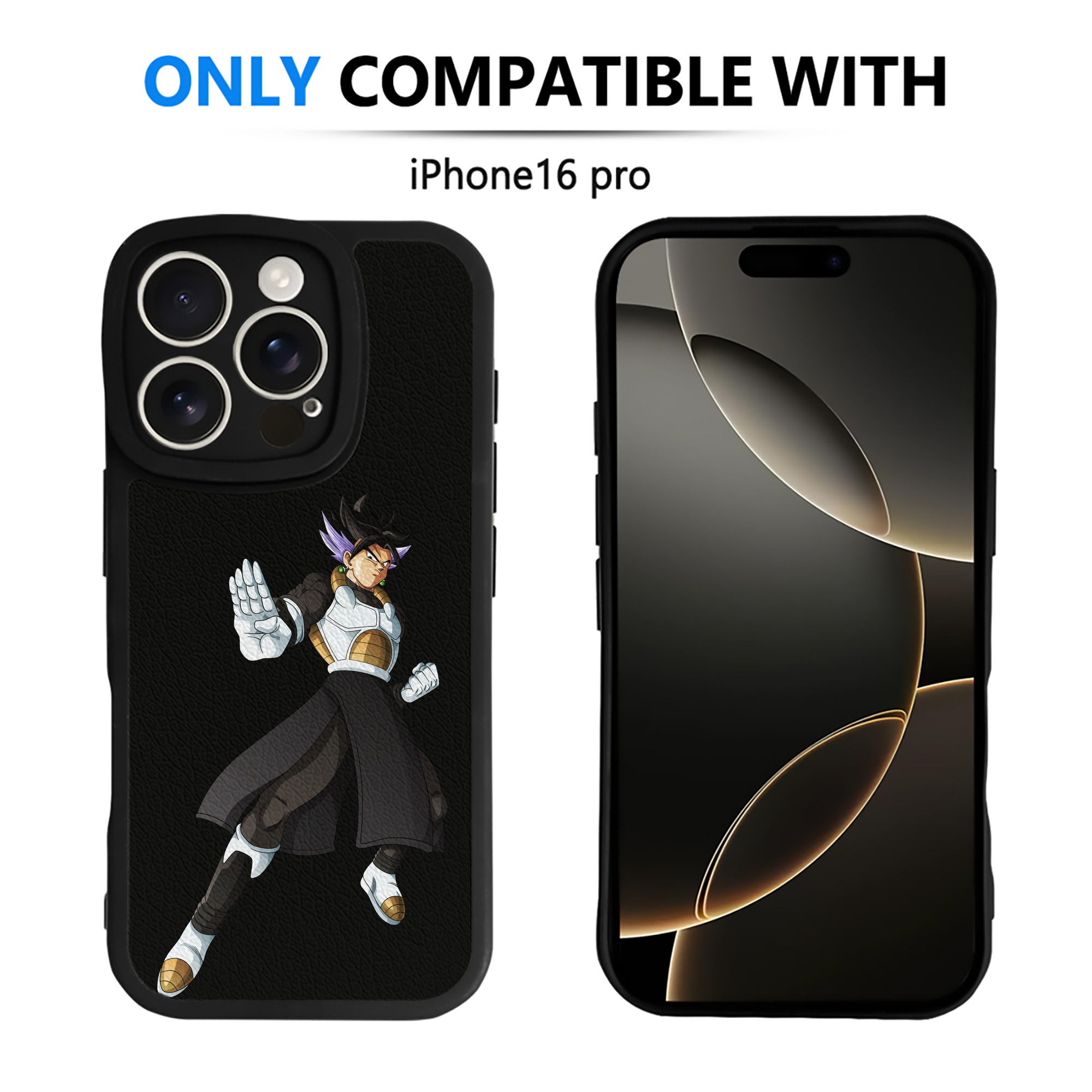 （画像用） ドラゴンボール ベジット DRAGON BALL Vegetto 【iPhone 16シリーズ対応】シリコンスマホケース（レザー調） 材質：シリコン